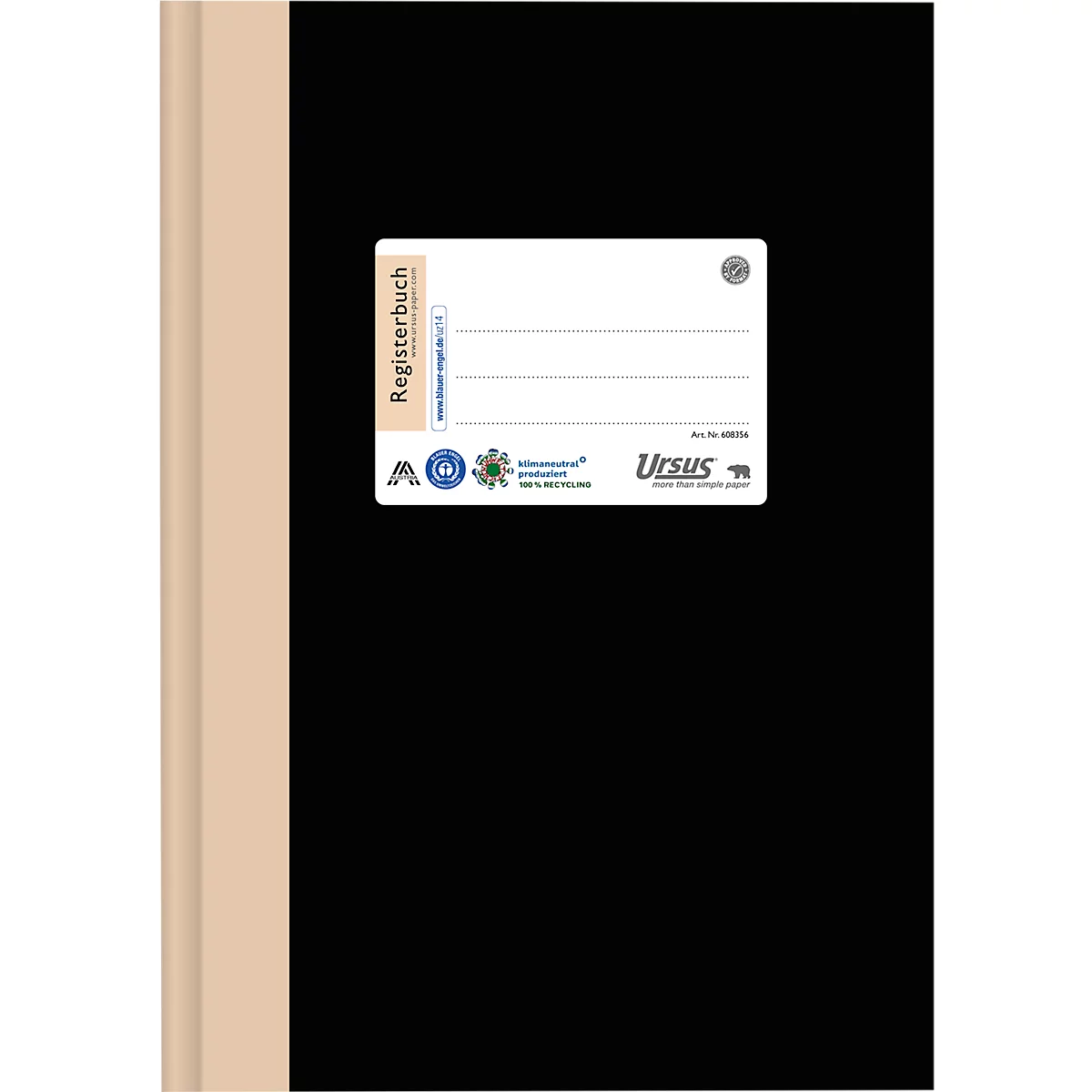 Geschäftsbuch, liniert m. Register, A4, 96 Blatt