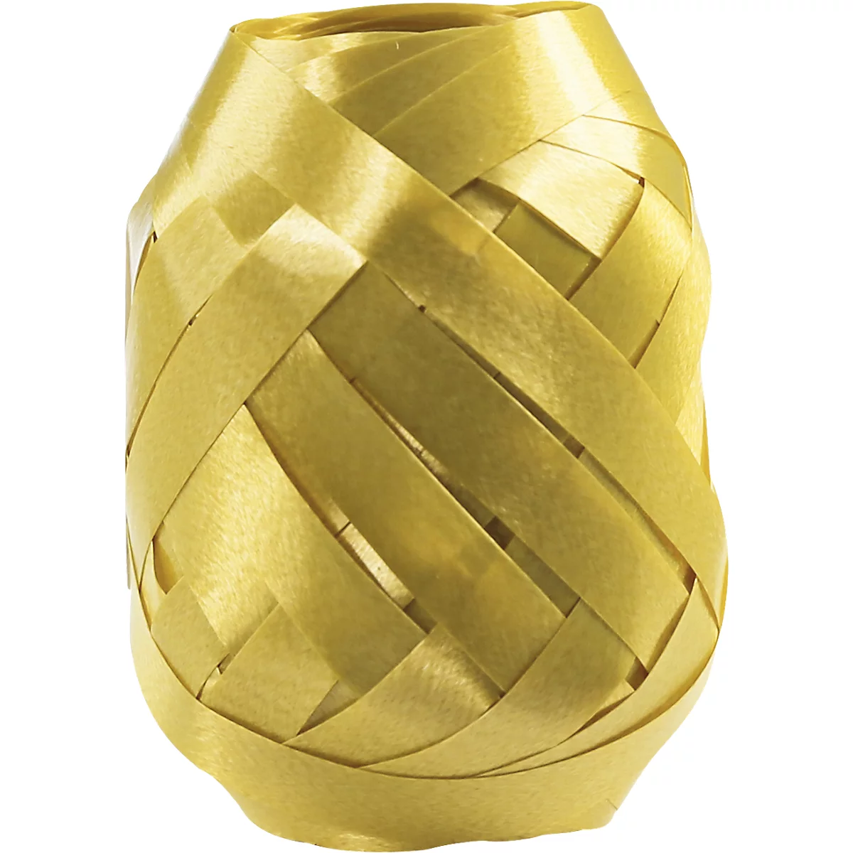 Geschenkbänder Clairefontaine Ringelbänder, 24 Stk.,10m x 7mm, glänzend, glatt, gold