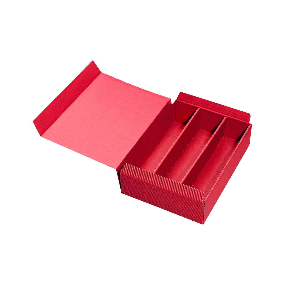 Geschenkdoos om wijn te verzenden, 3 stuks, rood, 25 stuks
