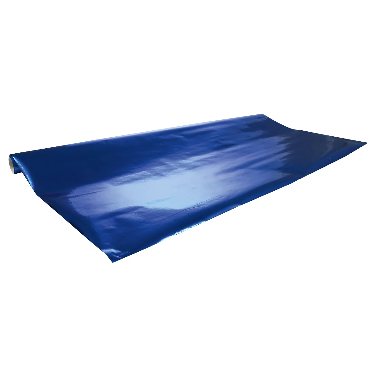 Geschenkpapier CLAIREFONTAINE Alu-Papierrolle, 10 Rollen, 200 x 70 cm, metallic, 80g/m², dunkelblau