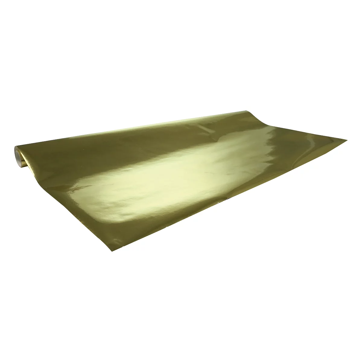 Geschenkpapier CLAIREFONTAINE Alu-Papierrolle, 10 Rollen, 200 x 70 cm, metallic, 80g/m², gold