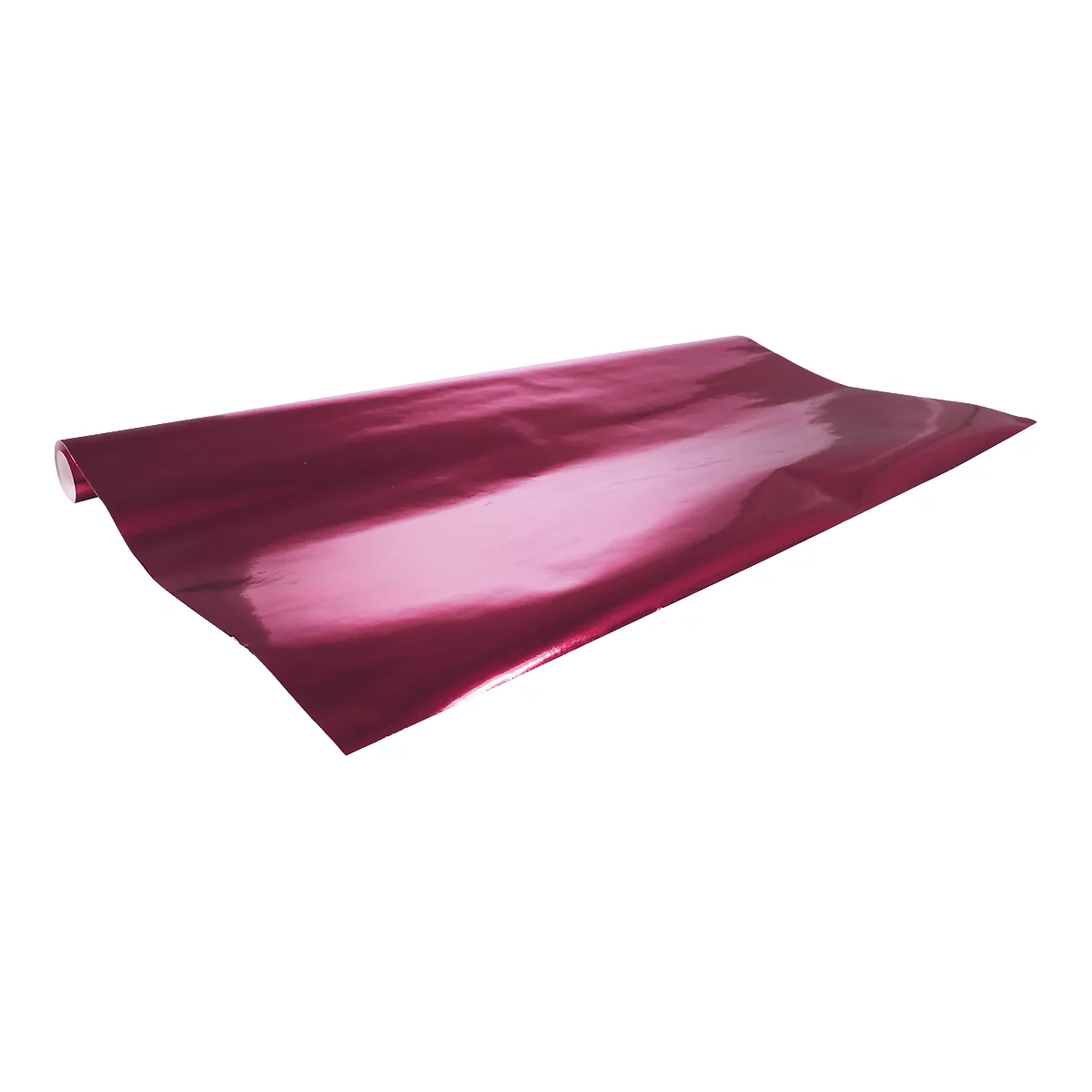 Geschenkpapier CLAIREFONTAINE Alu-Papierrolle, 10 Rollen, 200 x 70 cm, metallic, 80g/m², rosa