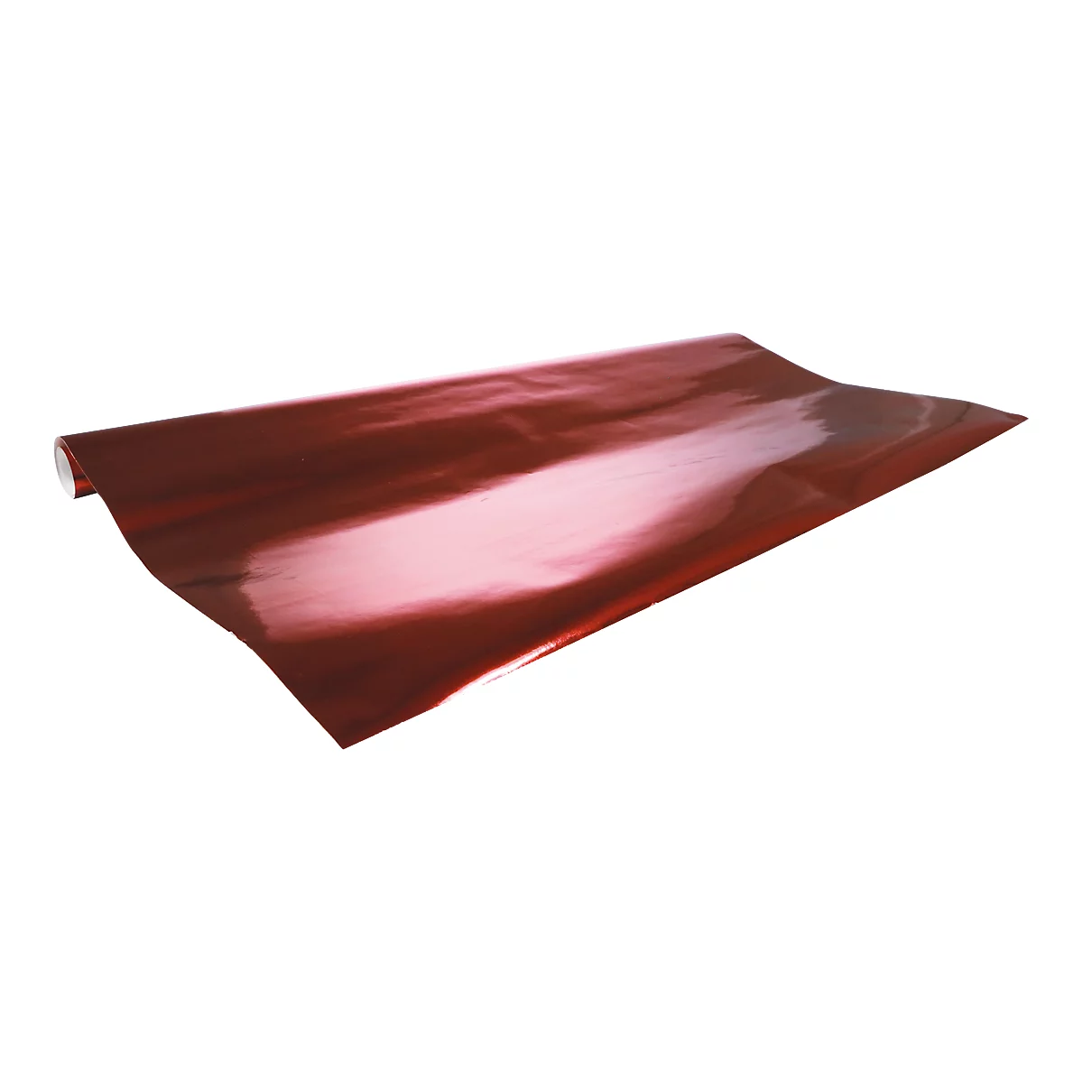 Geschenkpapier CLAIREFONTAINE Alu-Papierrolle, 10 Rollen, 200 x 70 cm, metallic, 80g/m², rot