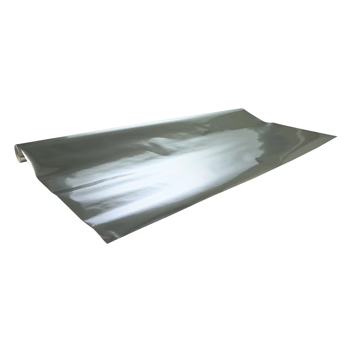 Geschenkpapier CLAIREFONTAINE Alu-Papierrolle, 10 Rollen, 200 x 70 cm, metallic, 80g/m², silber