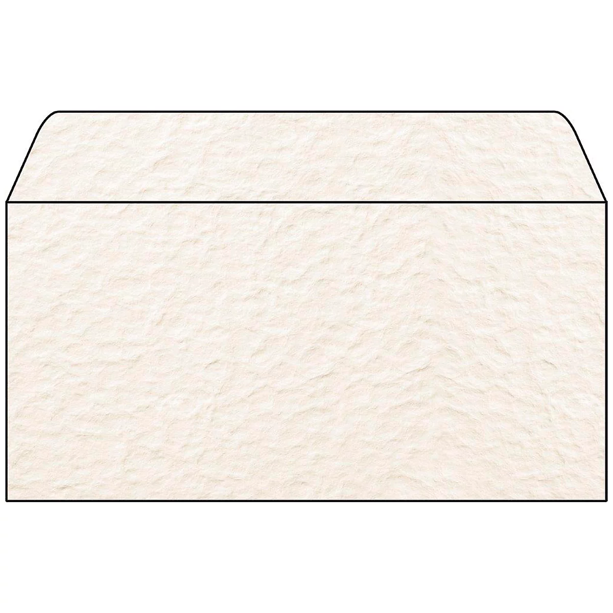 Gestructureerde enveloppen met motief Papyra, 110 x 220 mm (DL), 90 g/m², zonder venster, 50 stuks