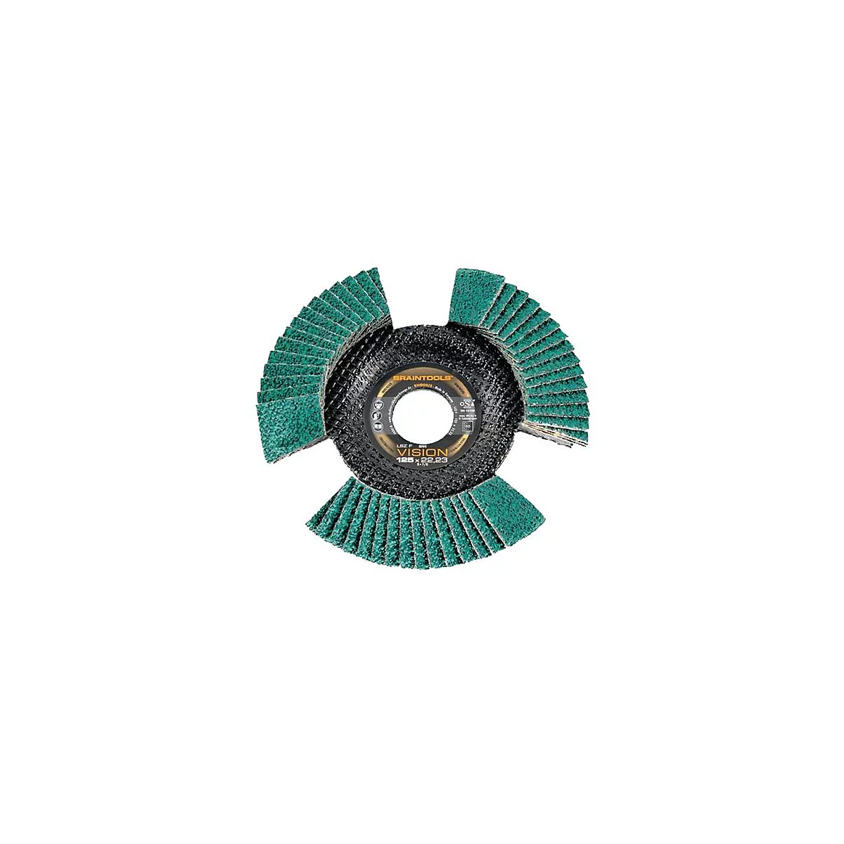 Getande borgring LSZ F VISION D.125mm K.60 con.INOX ZK RHODIUS