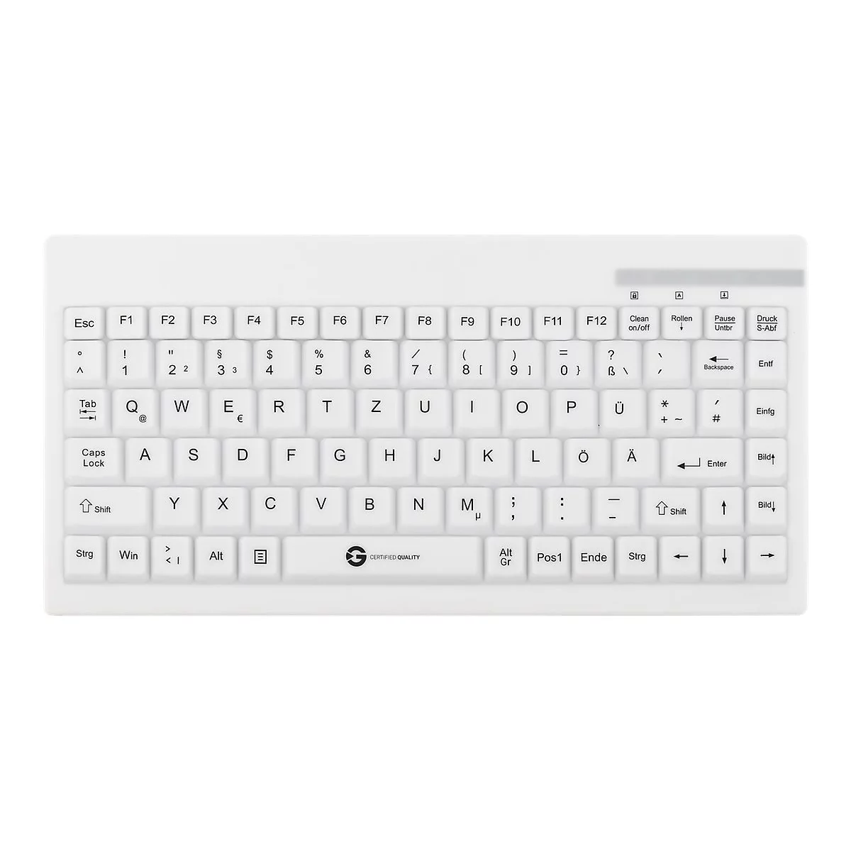 GETT TKG-088-GCQ-IP68-KGEH-WHITE-USB-DE - Medical Grade - Tastatur - waschbar - USB - Deutsch