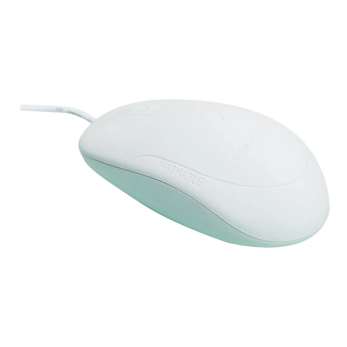 GETT TKH-MOUSE-IP68-SCROLL-WHITE-USB - Maus - optisch - 3 Tasten - kabelgebunden - USB