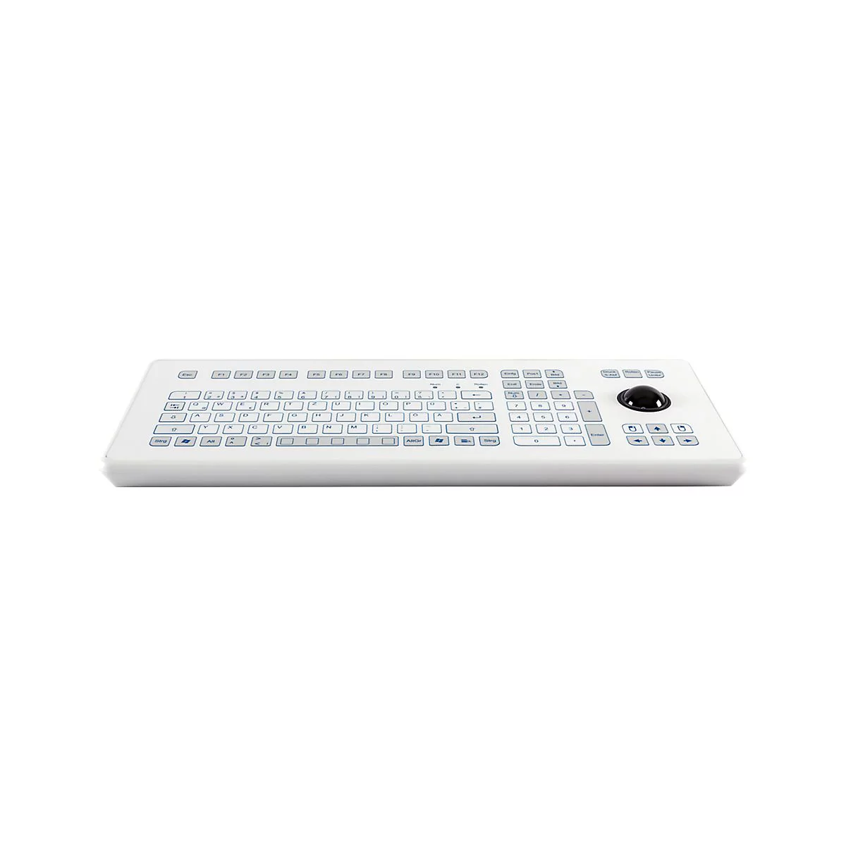 GETT TKS-105c-TB38-KGEH - Tastatur - mit Trackball - USB - Deutsch