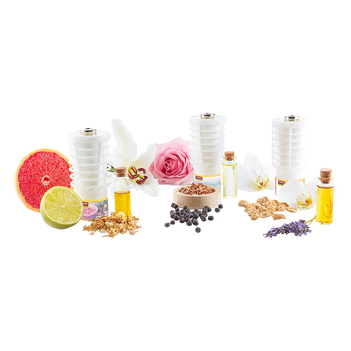 Geurdispenser navulset Rubbermaid TCell 1.0, 6 luchtverfrissers per verpakking, Relaxing Spa