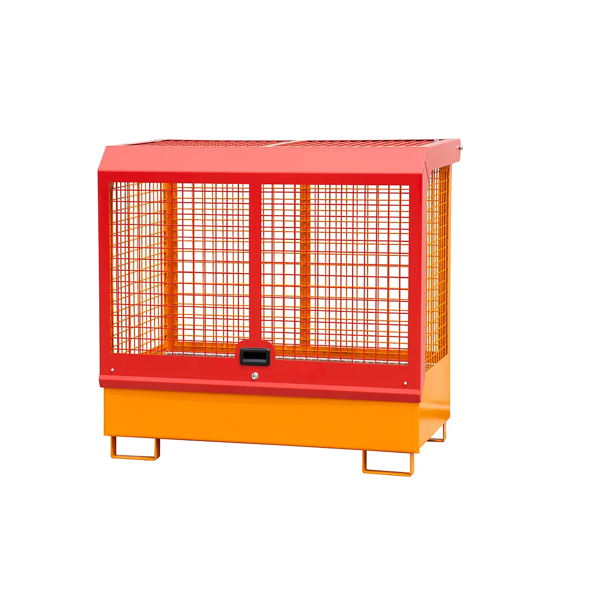 Gevaarlijke stoffen depot type GD-C BAUER, staal, voor binnengebruik, cilinderslot, 220 I carterinhoud, diverse modellen