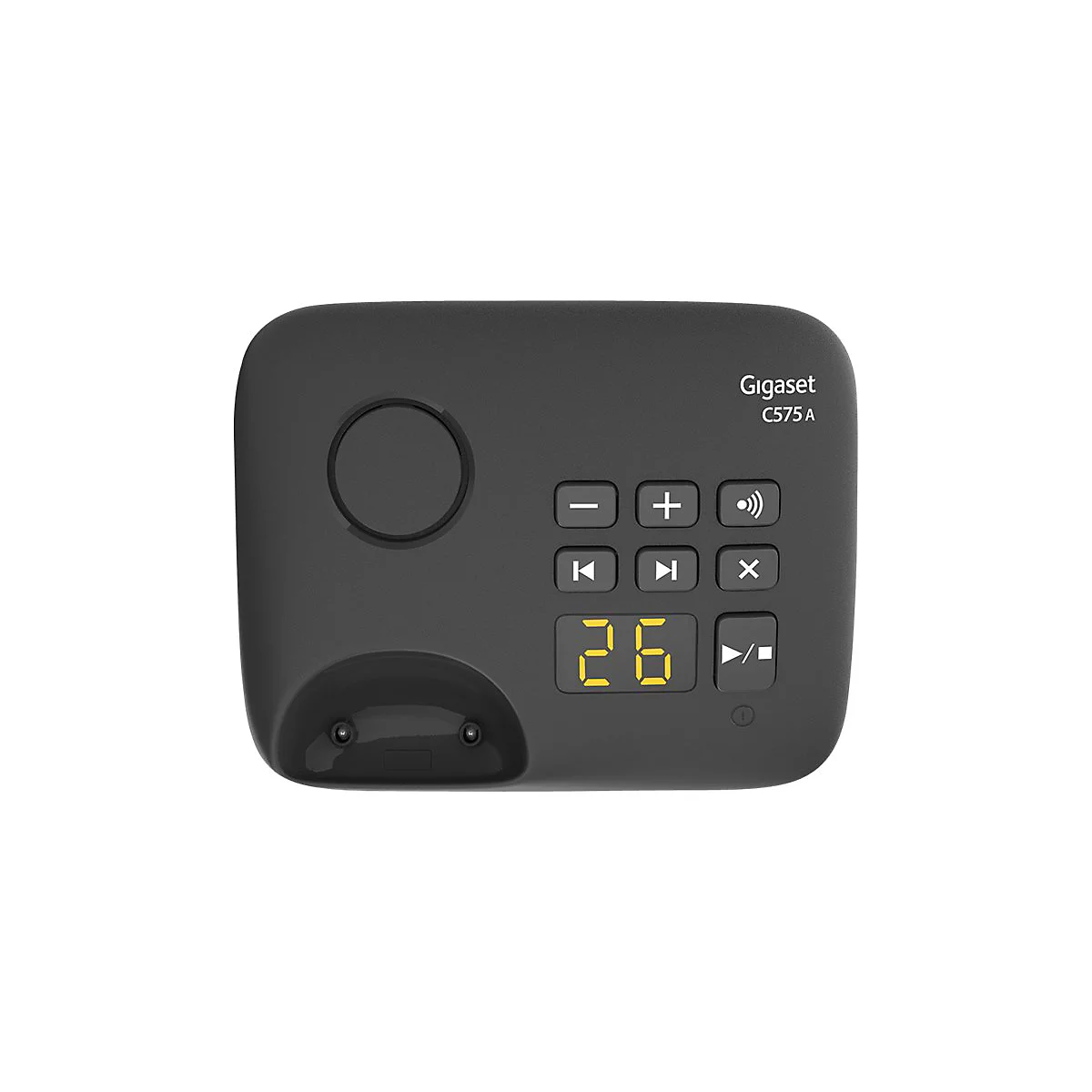 Gigaset C575A Duo - Schnurlostelefon - Anrufbeantworter mit Rufnummernanzeige - ECO DECTGAP - Schwarz + zusätzliches Handset
