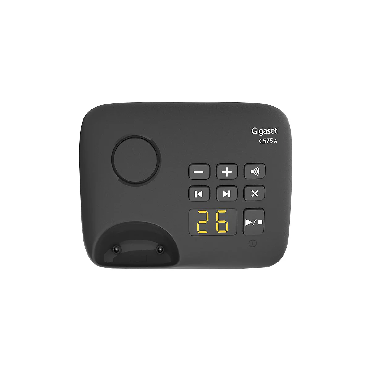 Gigaset C575A - Schnurlostelefon - Anrufbeantworter mit Rufnummernanzeige - ECO DECTGAP - Schwarz