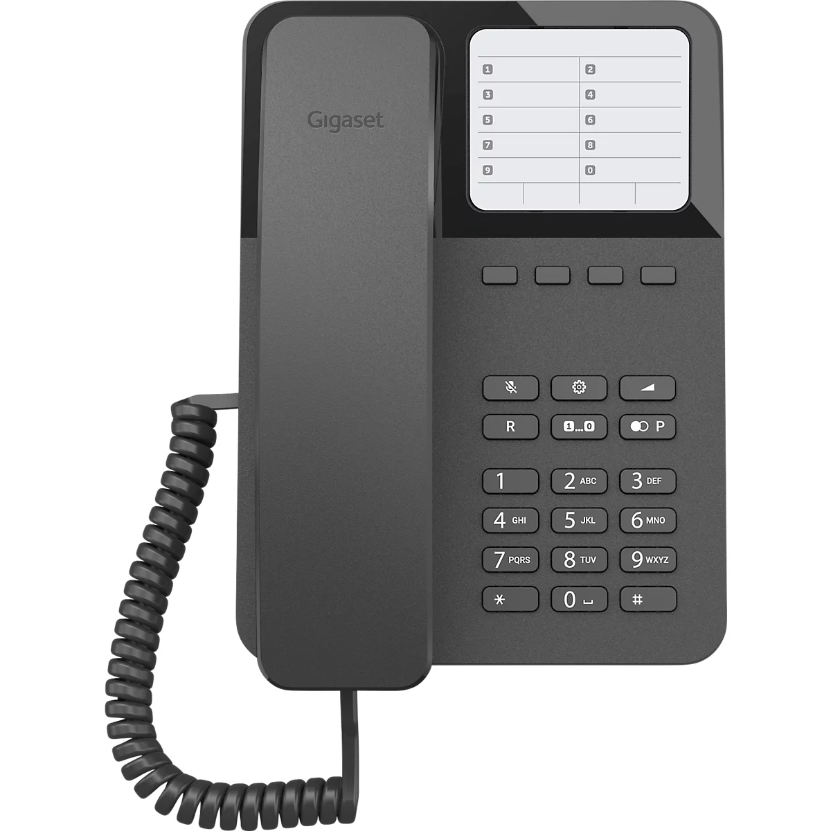 Gigaset DESK 400 Tisch- und Wandtelefon, analog, schwarz