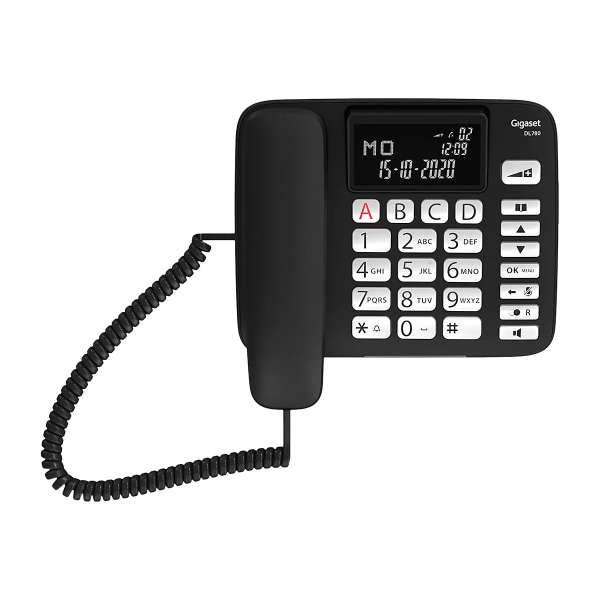 Gigaset DL780 Plus - Mit Schnur/schnurlos - ECO DECTGAP - Schwarz