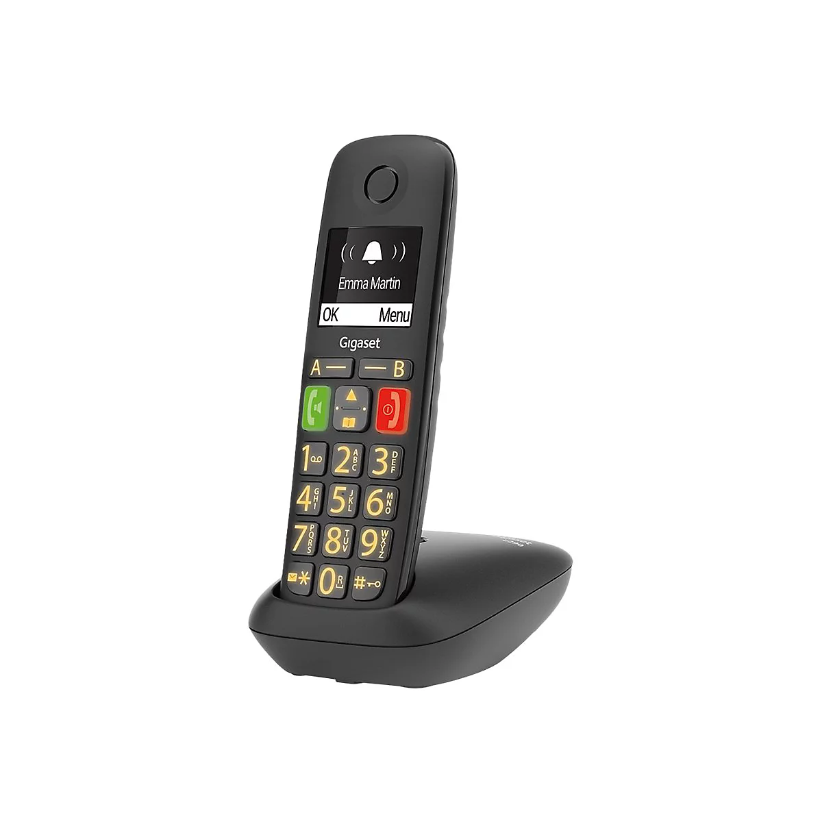 Gigaset E290 Duo - Schnurlostelefon mit Rufnummernanzeige - ECO DECTGAP - Schwarz + zusätzliches Handset
