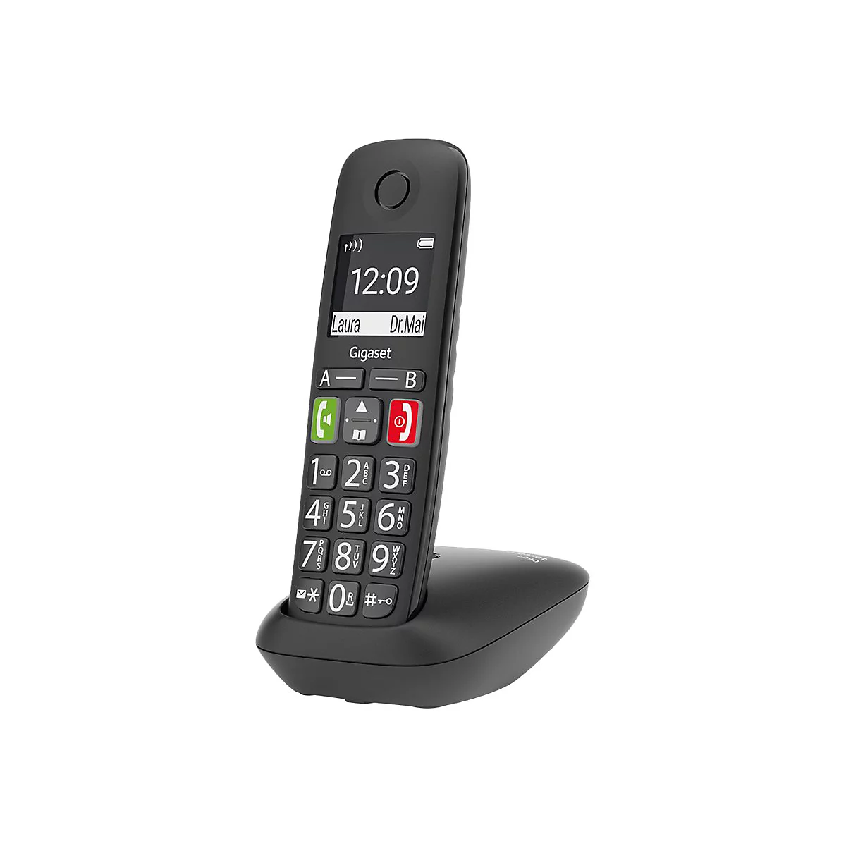 Gigaset E290 Duo - Schnurlostelefon mit Rufnummernanzeige - ECO DECTGAP - Schwarz + zusätzliches Handset