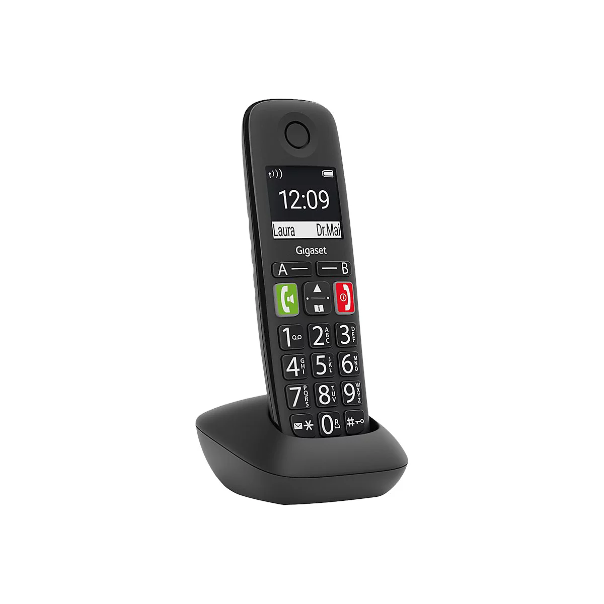 Gigaset E290HX - Schnurloses Erweiterungshandgerät - ECO DECTGAPCAT-iq - Schwarz