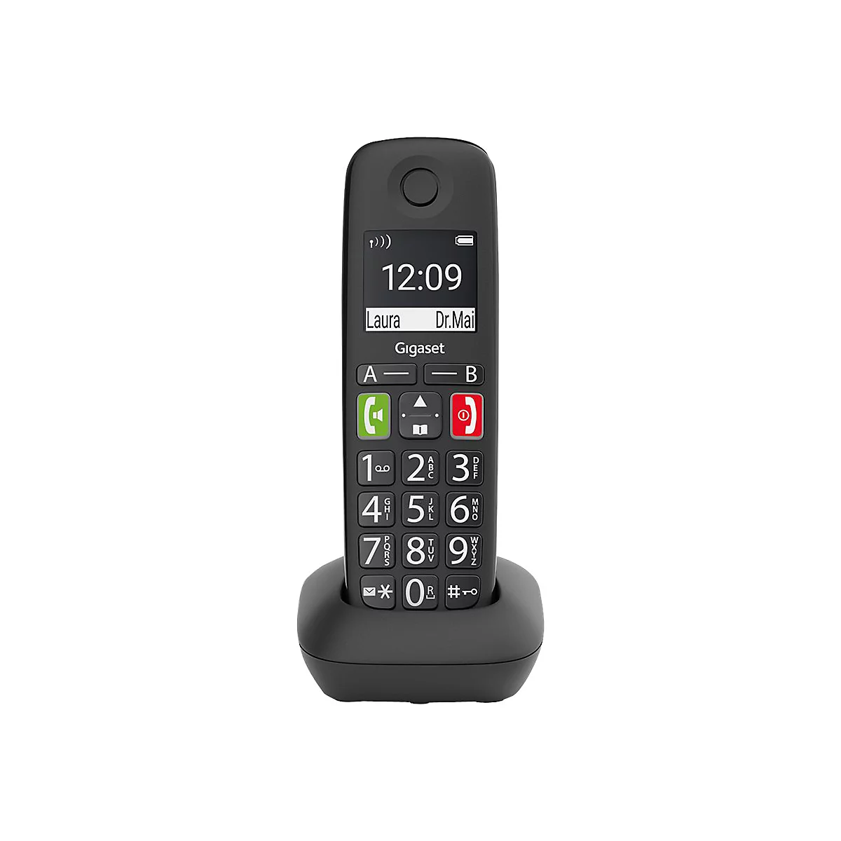 Gigaset E290HX - Schnurloses Erweiterungshandgerät - ECO DECTGAPCAT-iq - Schwarz
