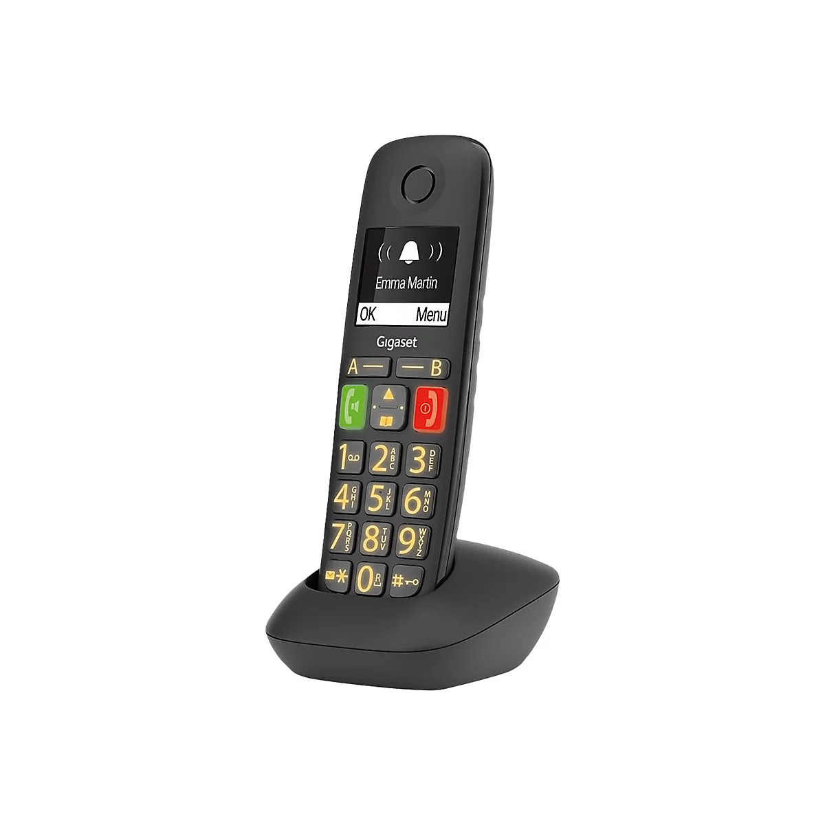 Gigaset E290HX - Schnurloses Erweiterungshandgerät - ECO DECTGAPCAT-iq - Schwarz
