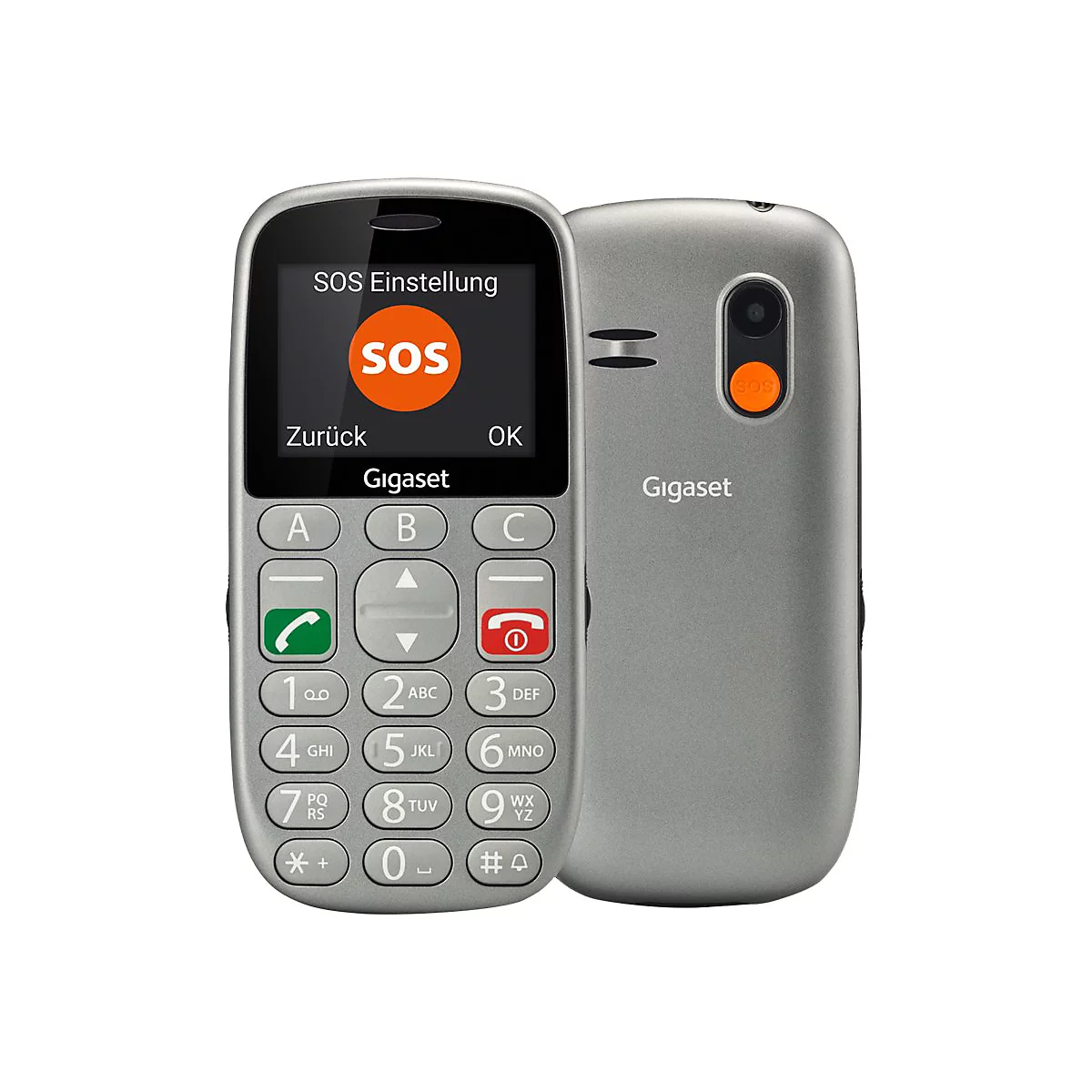 Gigaset GL390 - Feature Phone - Dual-SIM - RAM 32 MB / Interner Speicher 32 MB - microSD slot - 220 x 176 Pixel