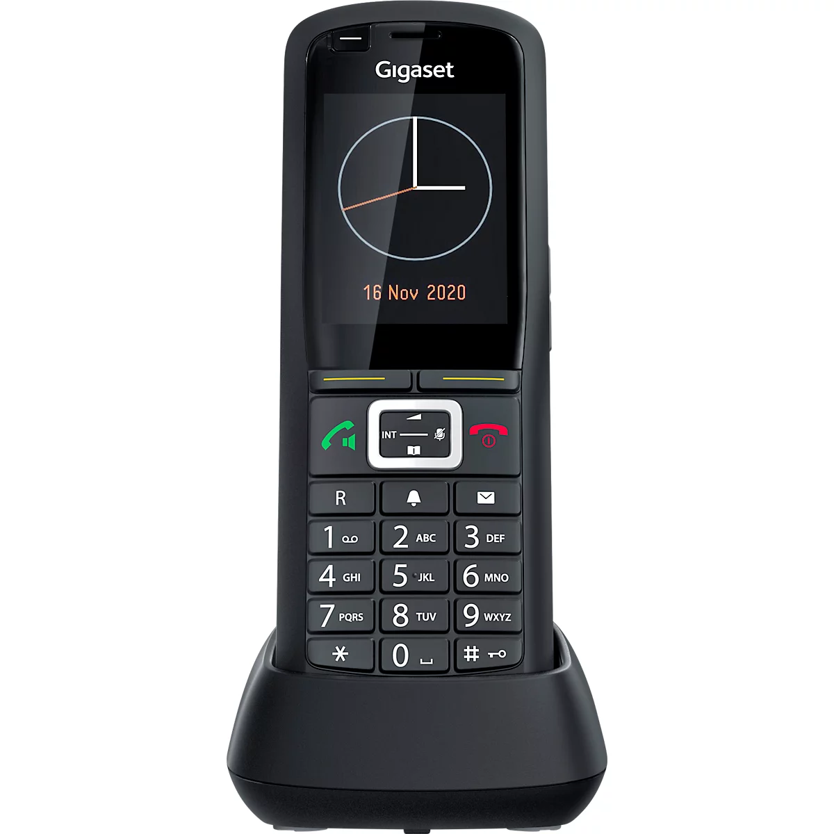 Gigaset-Pro handset R700H PRO, 2,4' kleurenscherm, draadloos, tot 13 uur gesprekstijd, Bluetooth, zaklamp, zwart
