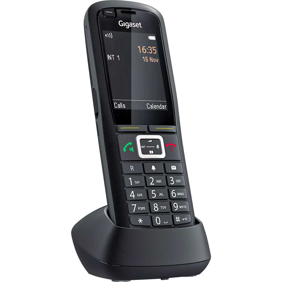 Gigaset-Pro Mobilteil R700H PRO, 2,4' Farbdisplay, schnurlos, bis 13 h Gesprächszeit, Blueetooth, Taschenlampe, schwarz