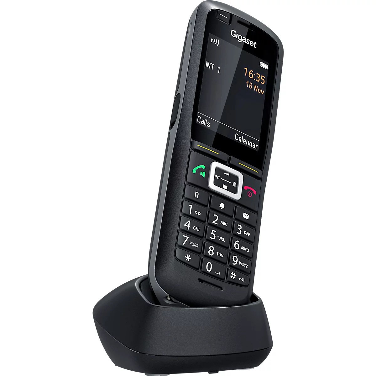 Gigaset-Pro Mobilteil R700H PRO, 2,4' Farbdisplay, schnurlos, bis 13 h Gesprächszeit, Blueetooth, Taschenlampe, schwarz