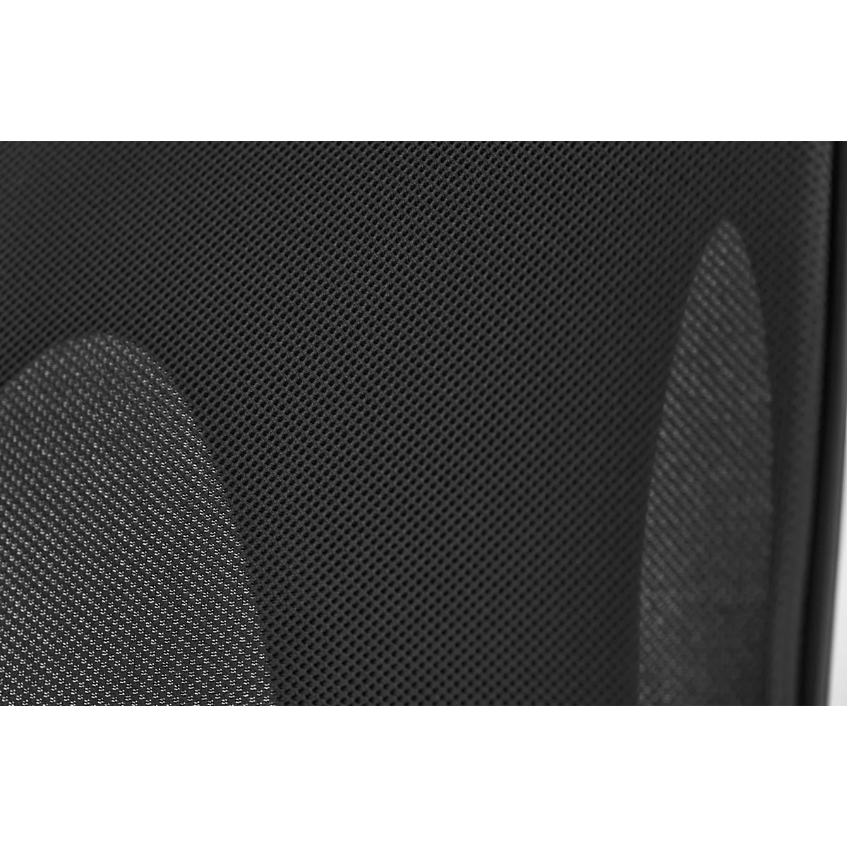Giroflex Drehstuhl 353, mit Armlehnen, Auto-Synchronmechanik, Muldensitz, 3D-Netz-Rückenlehne, schwarz/schwarz
