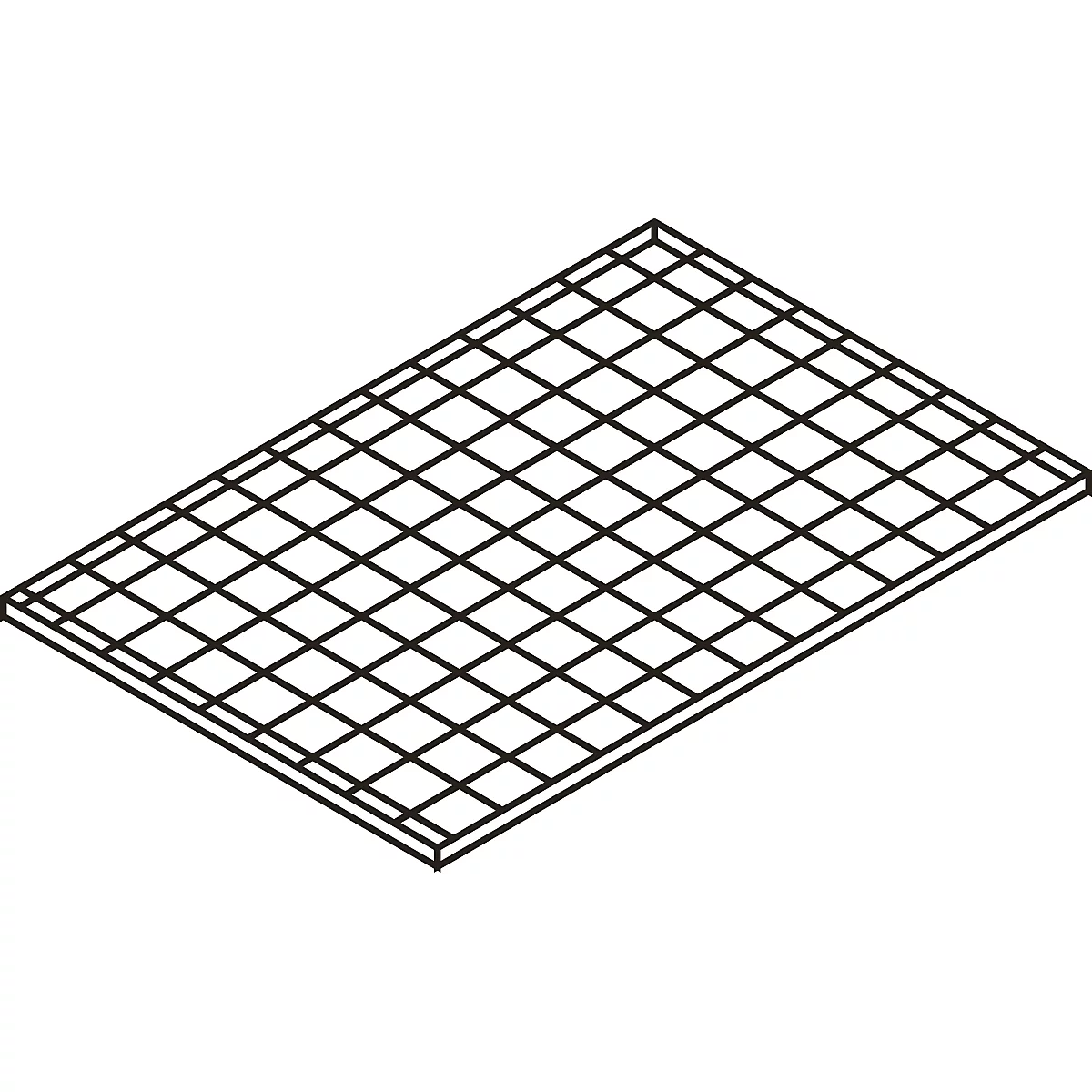 Gitterrost-Ebene, 1300 x 800 mm