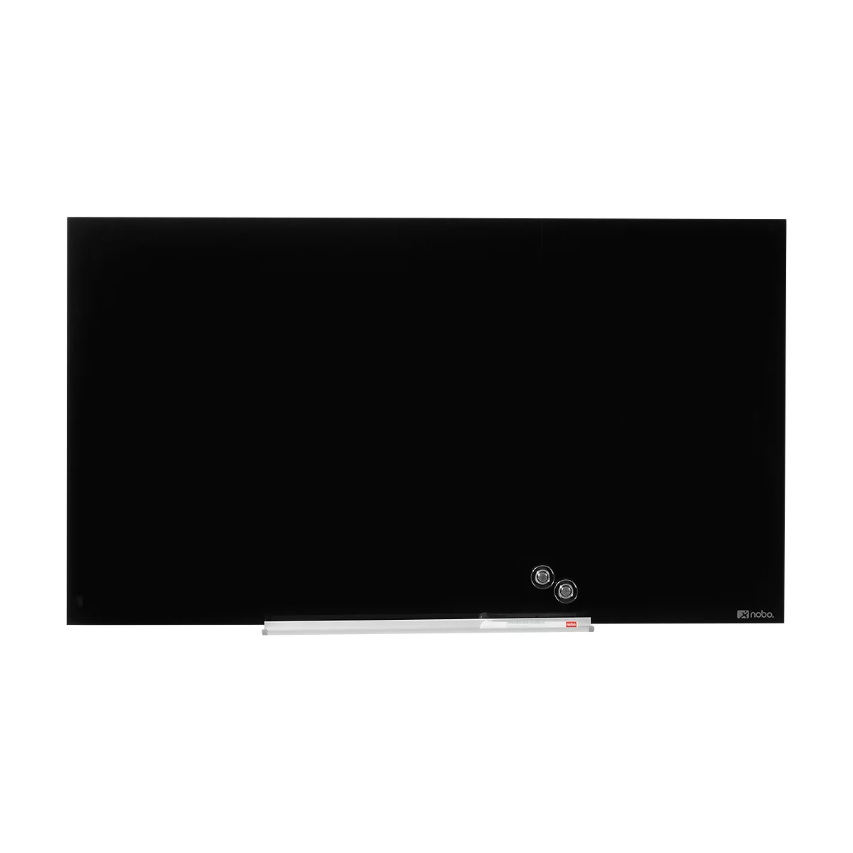 Glastafel Nobo Diamond, magnethaftend, aneinander montierbar, schwarz, 1260 x 710