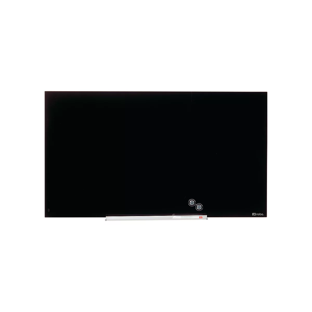 Glastafel Nobo Diamond, magnethaftend, aneinander montierbar, schwarz, 1880 x 1060