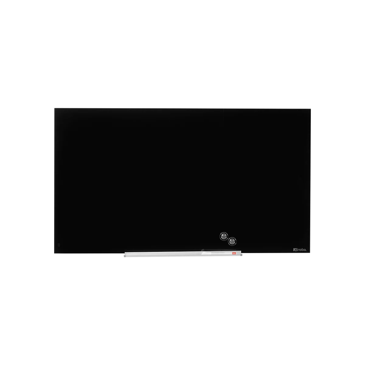 Glastafel Nobo Diamond, magnethaftend, aneinander montierbar, schwarz, 680 x 380