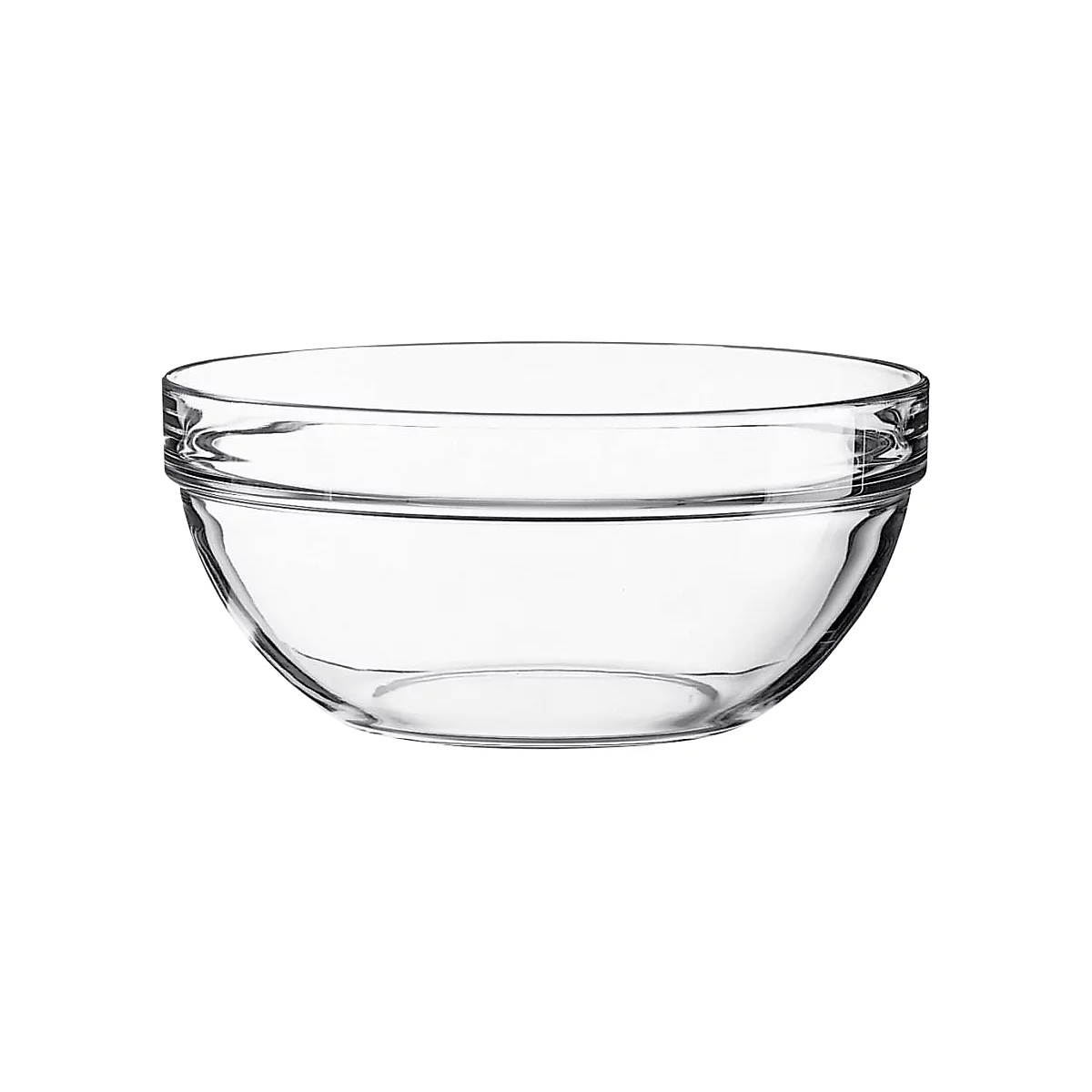 Glazen schaaltje, stapelbaar, Ø 105 x H 48 mm, 0,21 liter, 6 st