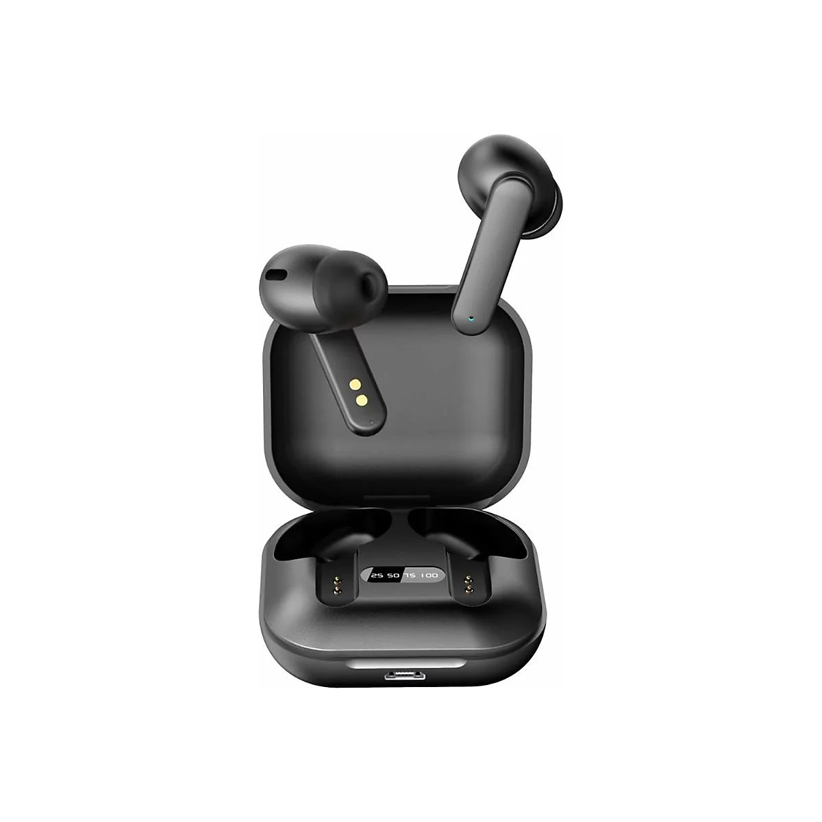 GMB Audio FitEar X100B - True Wireless-Kopfhörer mit Mikrofon - im Ohr - Bluetooth - Schwarz