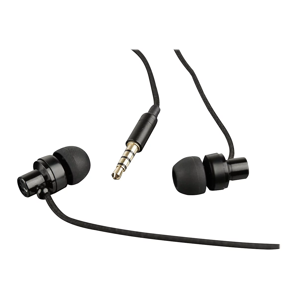 GMB Audio Paris MHS-EP-CDG-B - Ohrhörer mit Mikrofon - im Ohr - kabelgebunden - 3,5 mm Stecker - Schwarz
