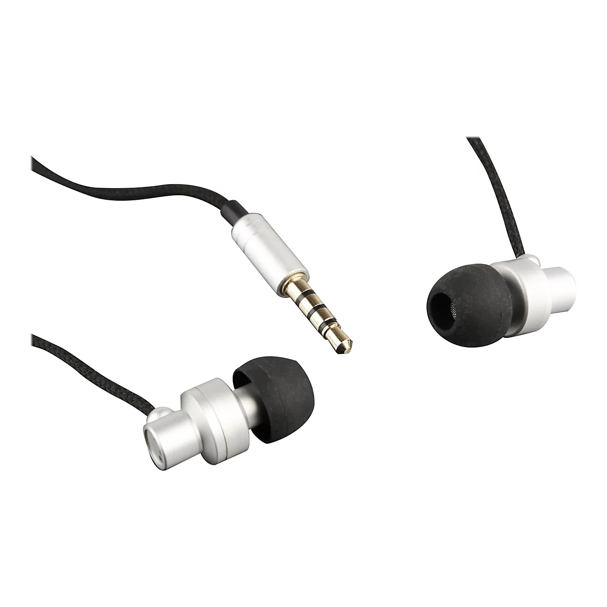 GMB Audio Paris MHS-EP-CDG-S - Ohrhörer mit Mikrofon - im Ohr - kabelgebunden - 3,5 mm Stecker - Silber