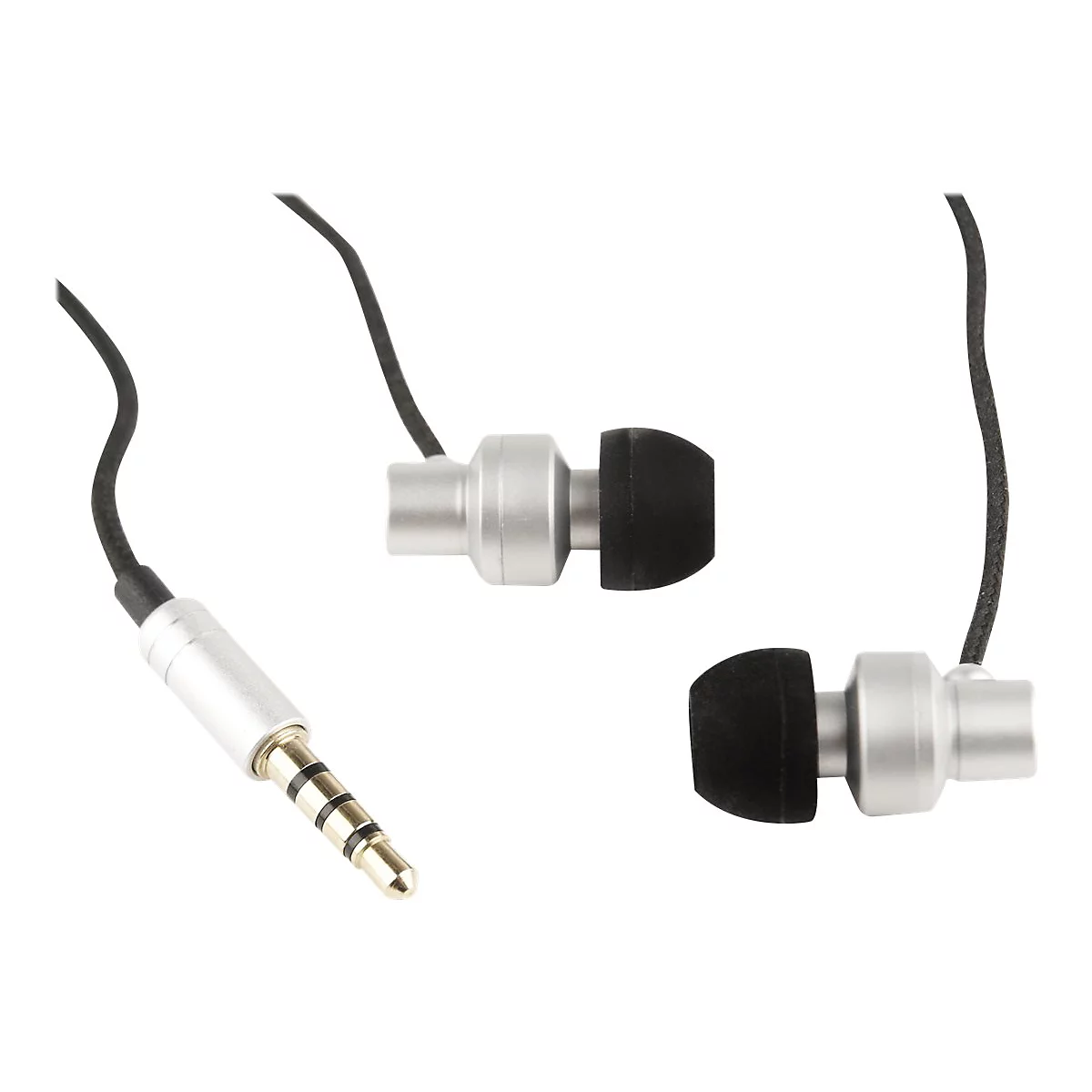 GMB Audio Paris MHS-EP-CDG-S - Ohrhörer mit Mikrofon - im Ohr - kabelgebunden - 3,5 mm Stecker - Silber