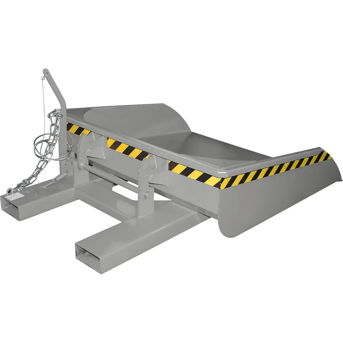 Godet pour chariot élévateur Bauer BSI 50, déverrouillage par câble, L 1810 × l 1330 × H 710 mm, 0,5 m³, jusqu'à 750 kg, acier peint, jaune-orange