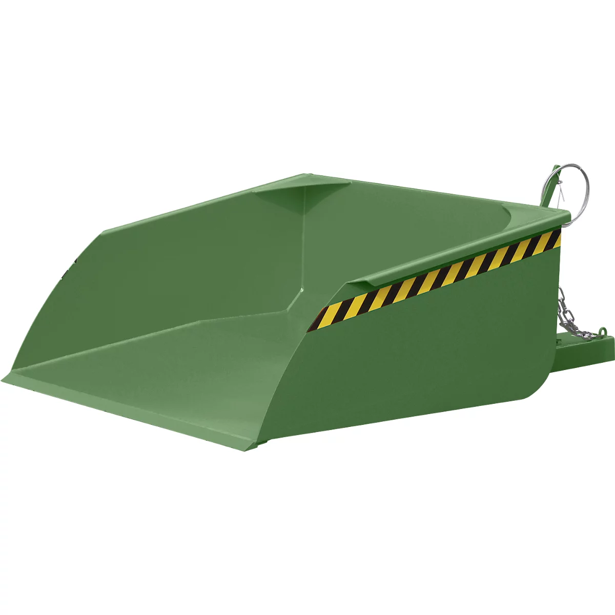 Godet pour chariot élévateur Bauer BSI 75, déverrouillage par câble, L 1810 × l 1330 × H 710 mm, 0,75 m³, jusqu'à 1000 kg, acier peint, vert réséda