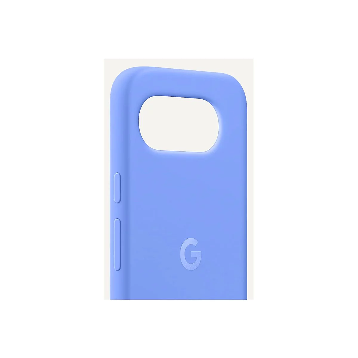 Hellblaues Handycase. G-Logo unten rechts.