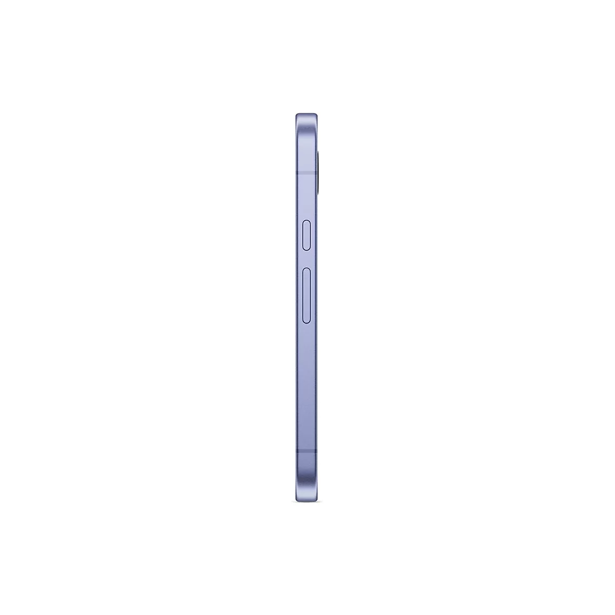 Hellblaues Smartphone-Profil, Knöpfe an der Seite.