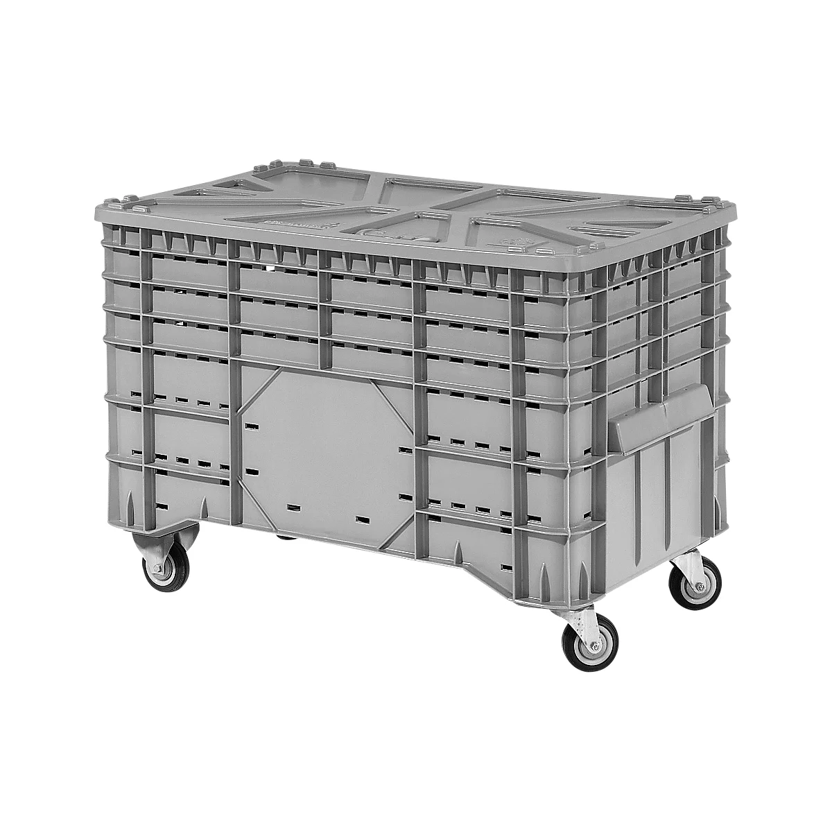 Grand conteneur gerbable de transport, mobile, 300 L