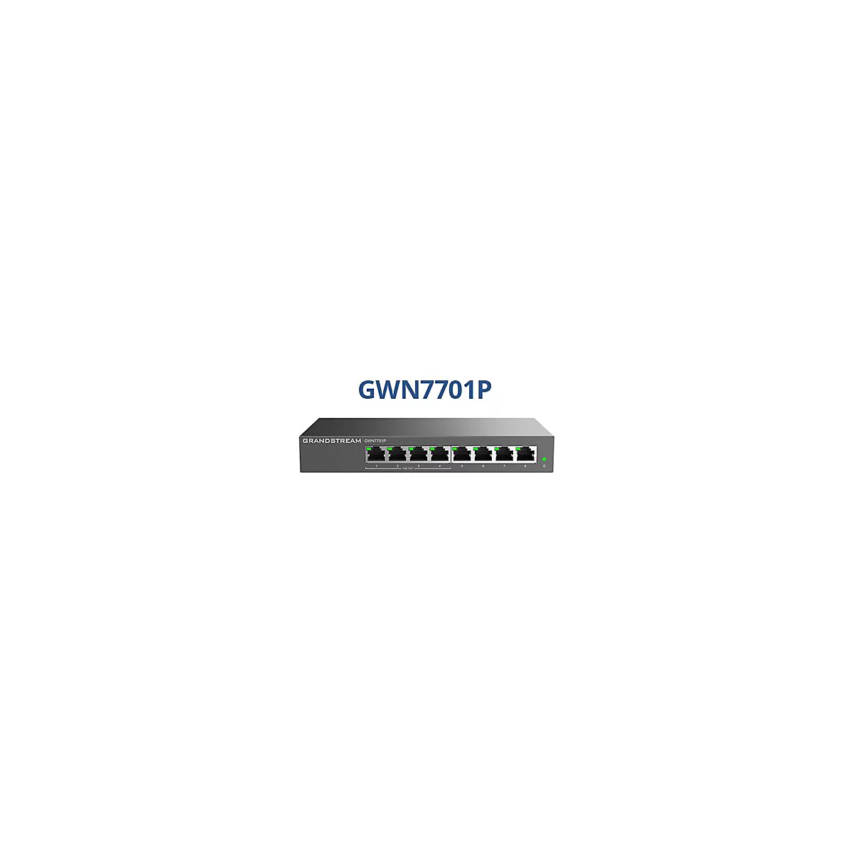 Grandstream GWN7700 Series GWN7701P - Switch - unmanaged - 8 x 10/100/1000 (4 PoE)
