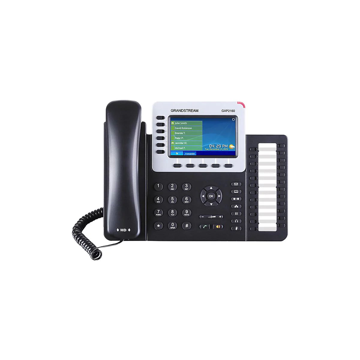 Grandstream GXP2160 Enterprise IP Phone - VoIP-Telefon - fünfwegig Anruffunktion