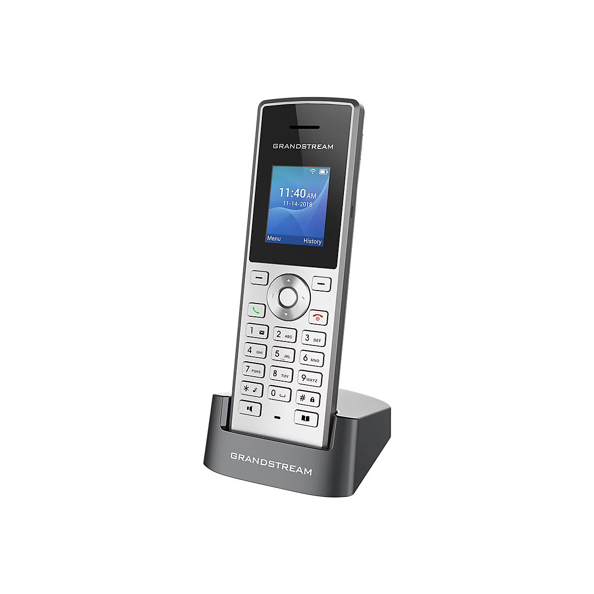 Grandstream WP810 - Schnurloses VoIP-Telefon - IEEE 802.11a/b/g/n/ac (Wi-Fi) - dreiweg Anruffunktion - SIP, RTCP, RTP, SRTP - 2 Leitungen