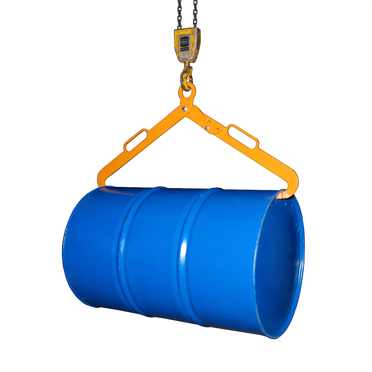 Grapin LG, pour fûts à bondes de 200 litres, orange (RAL 2000)