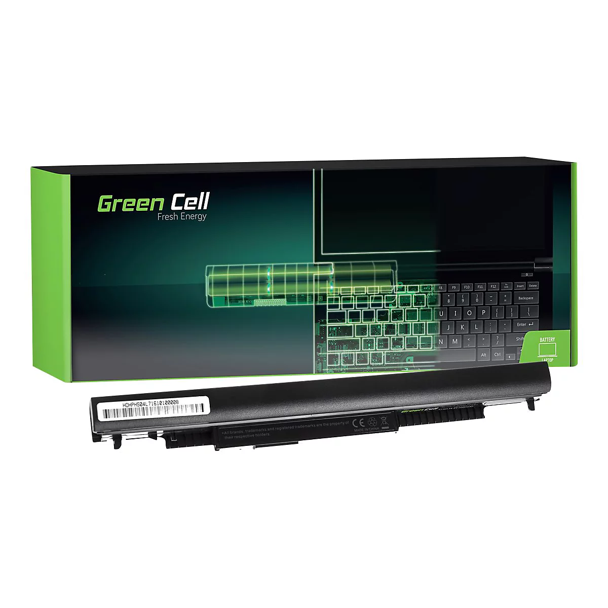 Green Cell - Laptop-Batterie (gleichwertig mit: HP 807957-001, HP HS04) - Lithium-Ionen - 4 Zellen - 2200 mAh - Schwarz