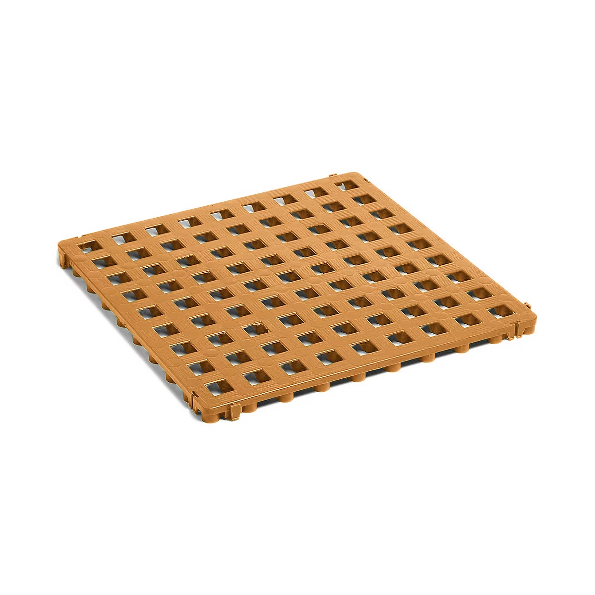 Grille de sol en plastique Clippy, brun