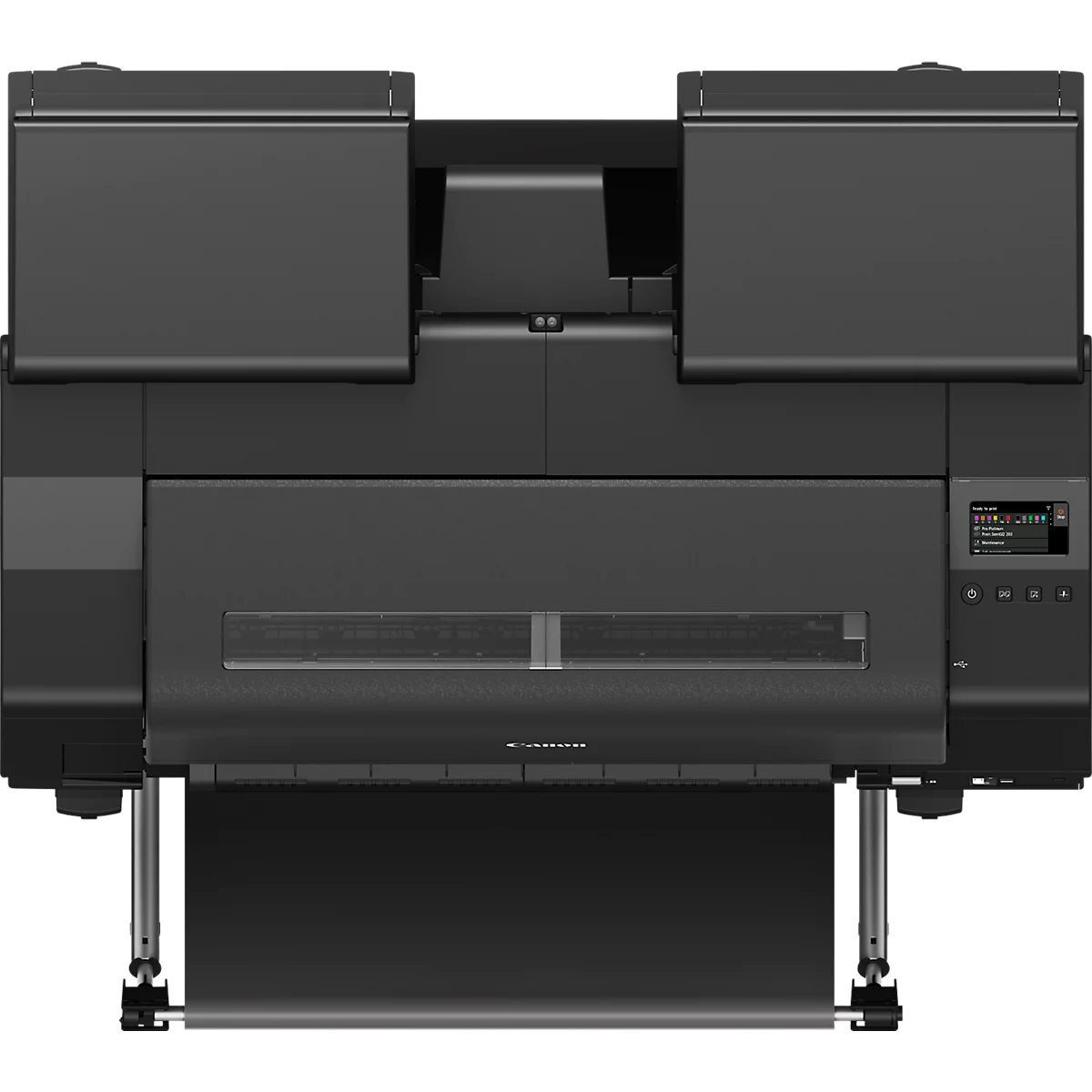 Großformatdrucker Canon imagePROGRAF GP-2000, 24', 11-farbiger Tintenstrahldruck, 2400 x 1200 dpi, USB/LAN/WLAN, inkl. Tintentanks, grau-schwarz